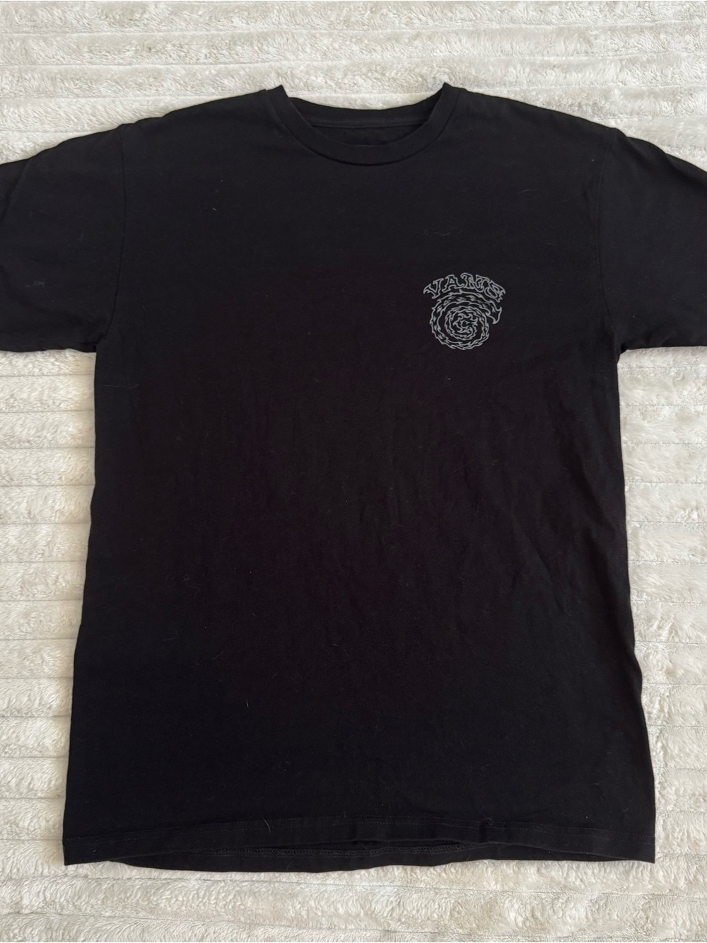 Vans Black Short Sleeve Graphic Tee with Chest Logo